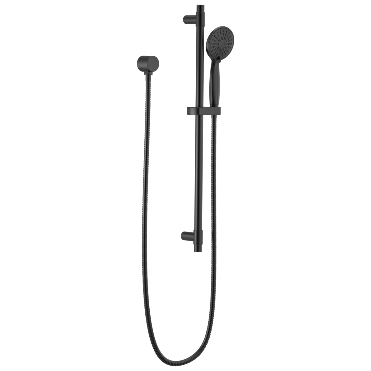 DELTA Universal Showering Components Hand Shower 1.75 GPM w/Slide Bar 4S — Matte Black