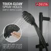 DELTA Universal Showering Components Hand Shower 1.75 GPM w/Slide Bar 4S — Matte Black