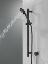 DELTA Universal Showering Components Hand Shower 1.75 GPM w/Slide Bar 4S — Matte Black