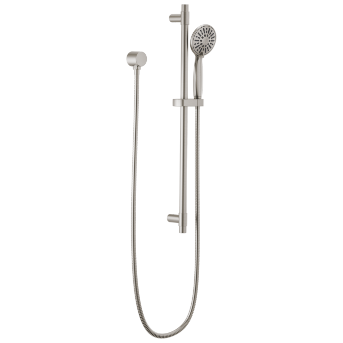 DELTA Universal Showering Components Hand Shower 1.75 GPM w/Slide Bar 4S — Stainless
