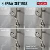 DELTA Universal Showering Components Hand Shower 1.75 GPM w/Slide Bar 4S — Stainless