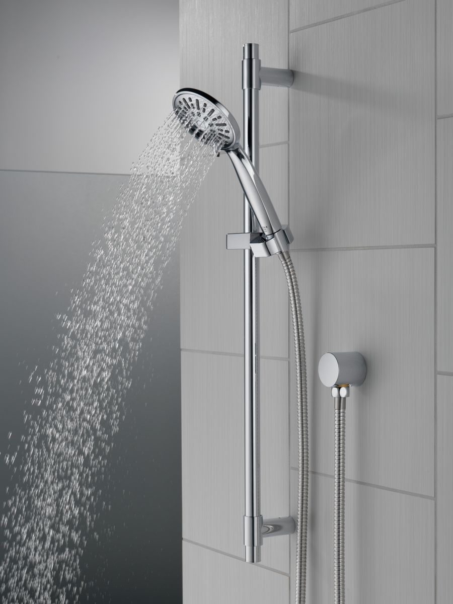 DELTA Universal Showering Components Hand Shower 1.75 GPM w/Slide Bar 4S — Chrome