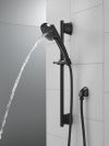 DELTA Universal Showering Components 3-Setting Slide Bar Handshower — Matte Black