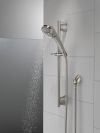 DELTA Universal Showering Components 3-Setting Slide Bar Handshower — Lumicoat® Stainless