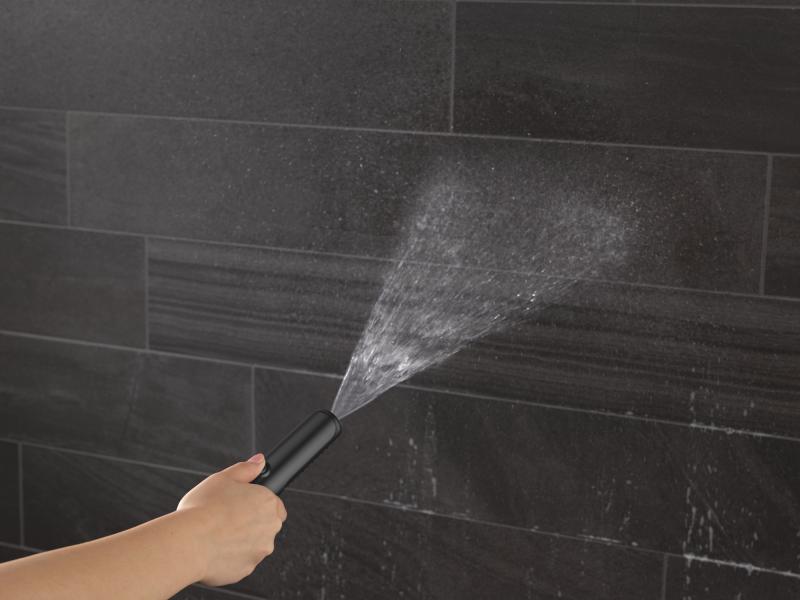 DELTA Universal Showering Components 2-Setting Hand Shower with ProClean Spray – Slide Bar Mount — Matte Black