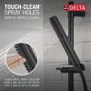 DELTA Universal Showering Components 2-Setting Hand Shower with ProClean Spray – Slide Bar Mount — Matte Black