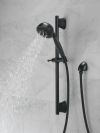 DELTA Universal Showering Components H2OKINETIC 5-Setting Slide Bar Hand Shower — Matte Black