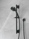 DELTA Universal Showering Components H2OKINETIC 5-Setting Slide Bar Hand Shower — Matte Black