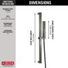 DELTA Universal Showering Components H2OKINETIC Single-Setting Slide Bar Hand Shower — Lumicoat® Black Stainless