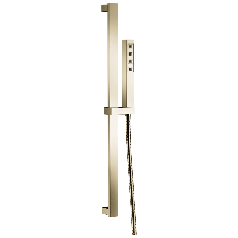 DELTA Universal Showering Components H2OKINETIC Single-Setting Slide Bar Hand Shower — Lumicoat® Polished Nickel