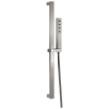 DELTA Universal Showering Components H2OKINETIC Single-Setting Slide Bar Hand Shower — Lumicoat® Stainless