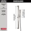 DELTA Universal Showering Components H2OKINETIC Single-Setting Slide Bar Hand Shower — Lumicoat® Stainless