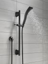 DELTA Universal Showering Components H2OKINETIC Single-Setting Slide Bar Hand Shower — Matte Black