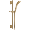 DELTA Universal Showering Components H2OKINETIC Single-Setting Slide Bar Hand Shower — Champagne Bronze