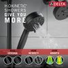 DELTA Universal Showering Components 7-Setting Slide Bar Hand Shower with Cleaning Spray — Matte Black