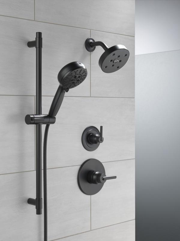 DELTA Trinsic 3-Setting 2-Port Diverter Trim — Matte Black
