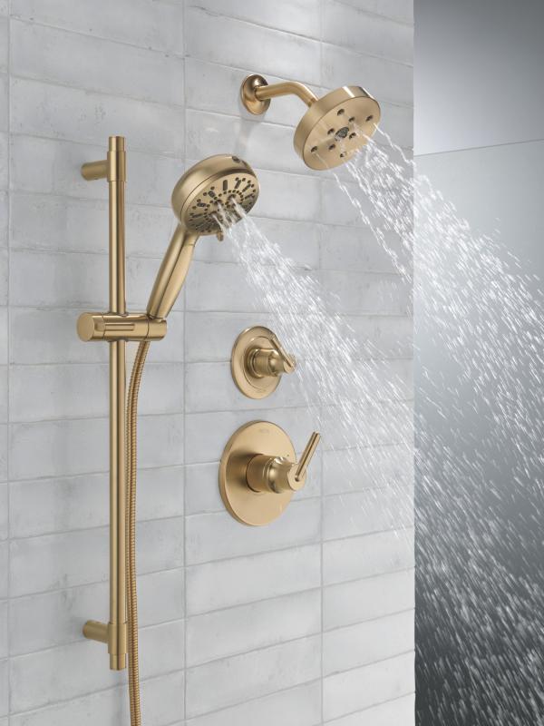 DELTA Trinsic Monitor 14 Series H2OKINETIC Shower Trim — Champagne Bronze