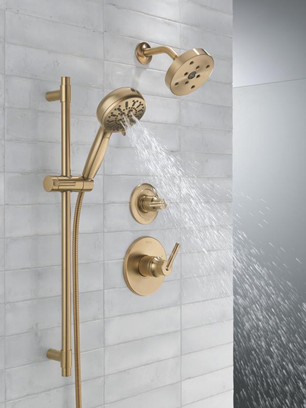 DELTA Trinsic Monitor 14 Series H2OKINETIC Shower Trim — Champagne Bronze