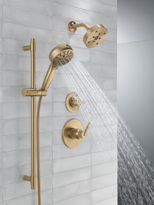 DELTA Trinsic Monitor 14 Series H2OKINETIC Shower Trim — Champagne Bronze
