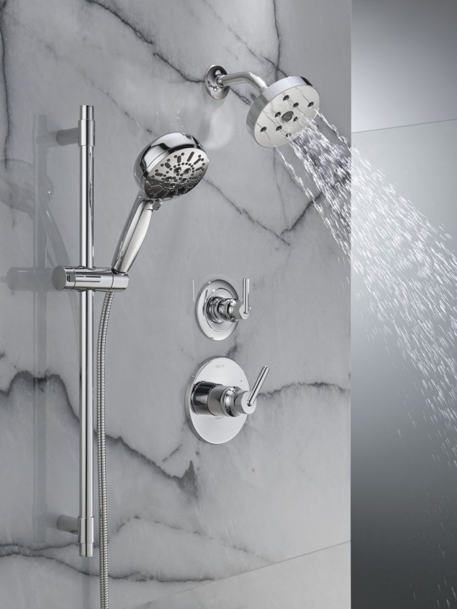 DELTA Trinsic Monitor 14 Series H2OKINETIC Shower Trim — Chrome