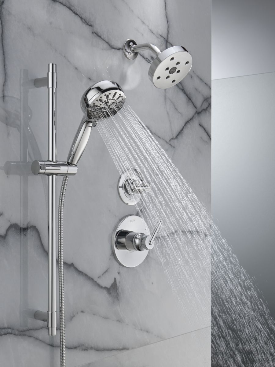 DELTA Trinsic Monitor 14 Series H2OKINETIC Shower Trim — Chrome