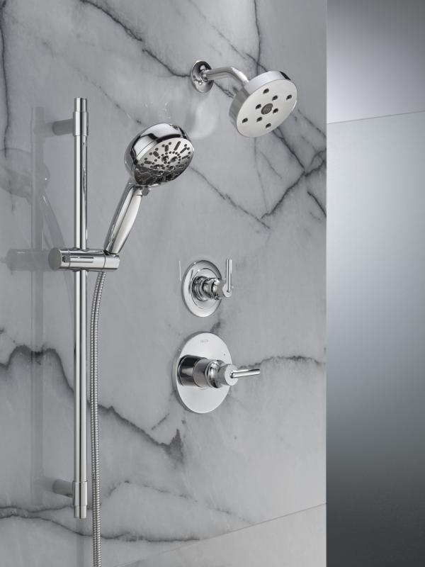 DELTA Trinsic 3-Setting 2-Port Diverter Trim — Chrome