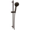 DELTA Universal Showering Components 7-Setting Slide Bar Hand Shower with Cleaning Spray — Venetian Bronze