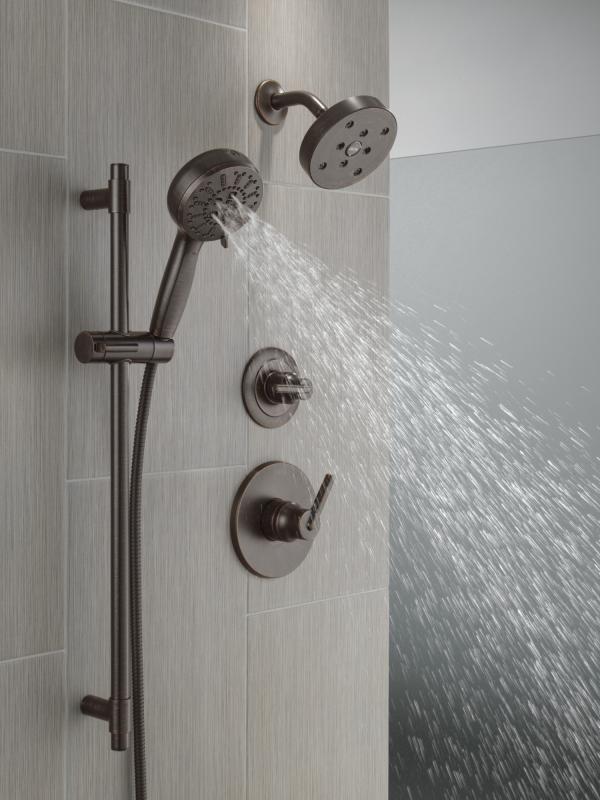 DELTA Trinsic 3-Setting 2-Port Diverter Trim — Venetian Bronze