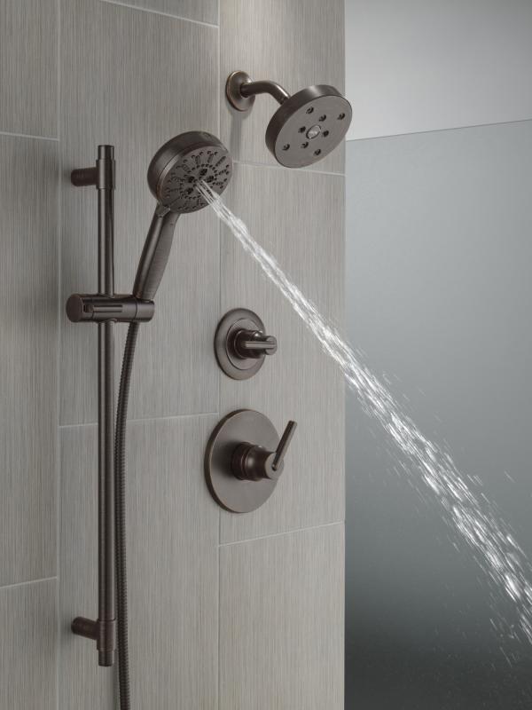 DELTA Trinsic 3-Setting 2-Port Diverter Trim — Venetian Bronze