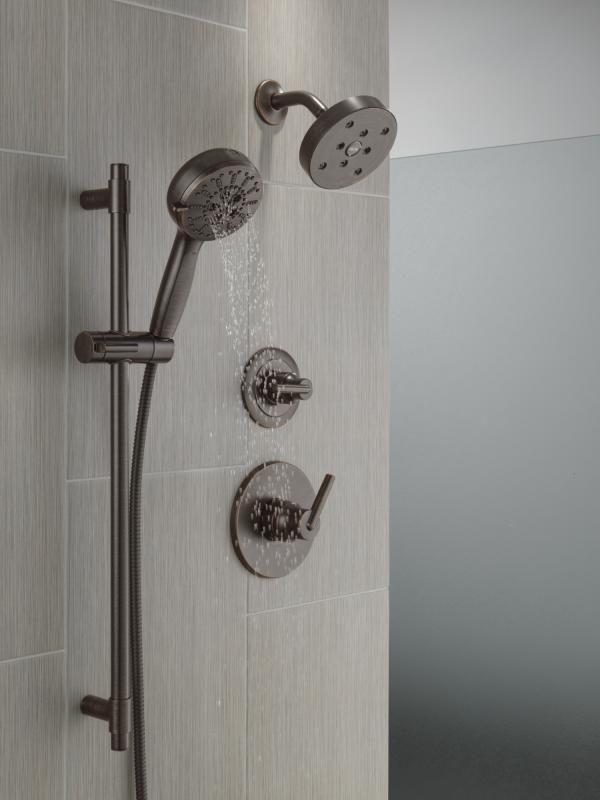 DELTA Trinsic 3-Setting 2-Port Diverter Trim — Venetian Bronze