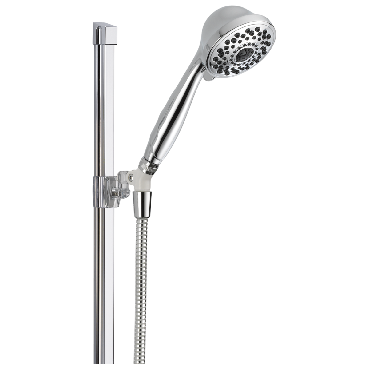 DELTA Universal Showering Components Premium 7-Setting Glide Rail Hand Shower — Chrome