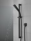 DELTA Universal Showering Components H2OKINETIC 3-Setting Slide Bar Hand Shower — Matte Black