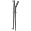 DELTA Universal Showering Components H2OKINETIC 3-Setting Slide Bar Hand Shower — Lumicoat® Black Stainless