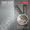 DELTA Universal Showering Components H2OKINETIC 3-Setting Slide Bar Hand Shower — Lumicoat® Black Stainless