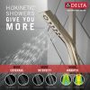 DELTA Universal Showering Components H2OKINETIC 3-Setting Slide Bar Hand Shower — Lumicoat® Polished Nickel