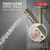 DELTA Universal Showering Components H2OKINETIC 3-Setting Slide Bar Hand Shower — Lumicoat® Polished Nickel