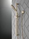 DELTA Universal Showering Components H2OKINETIC 3-Setting Slide Bar Hand Shower — Lumicoat® Polished Nickel