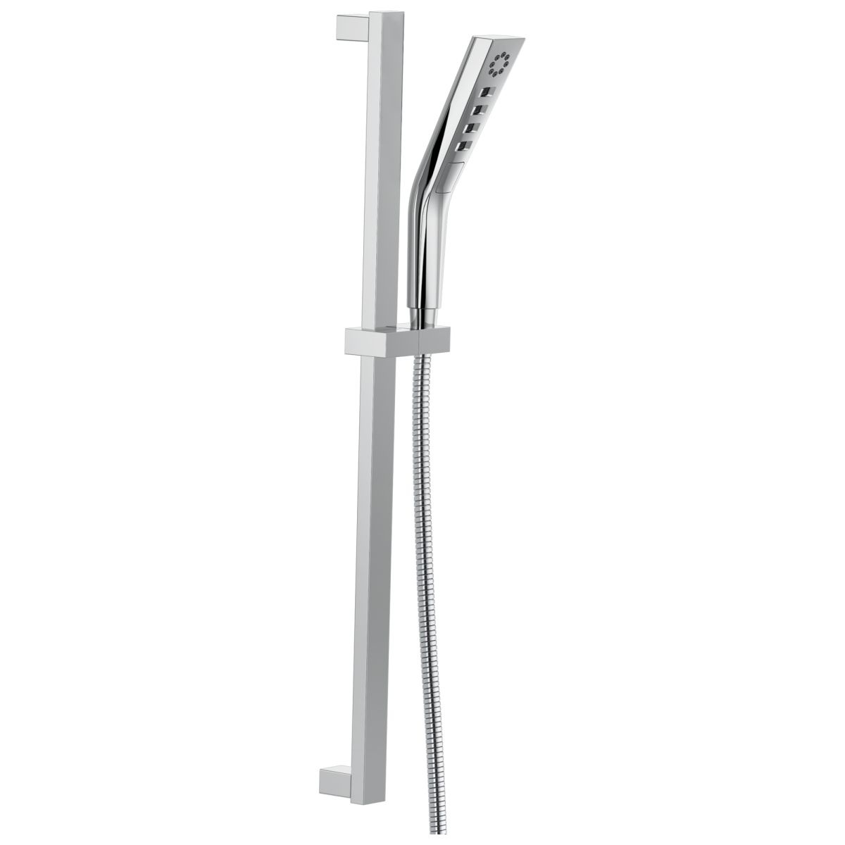 DELTA Universal Showering Components H2OKINETIC 3-Setting Slide Bar Hand Shower — Lumicoat® Chrome