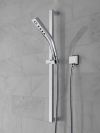 DELTA Universal Showering Components H2OKINETIC 3-Setting Slide Bar Hand Shower — Lumicoat® Chrome