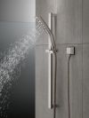 DELTA Universal Showering Components H2OKINETIC 3-Setting Slide Bar Hand Shower — Lumicoat® Stainless