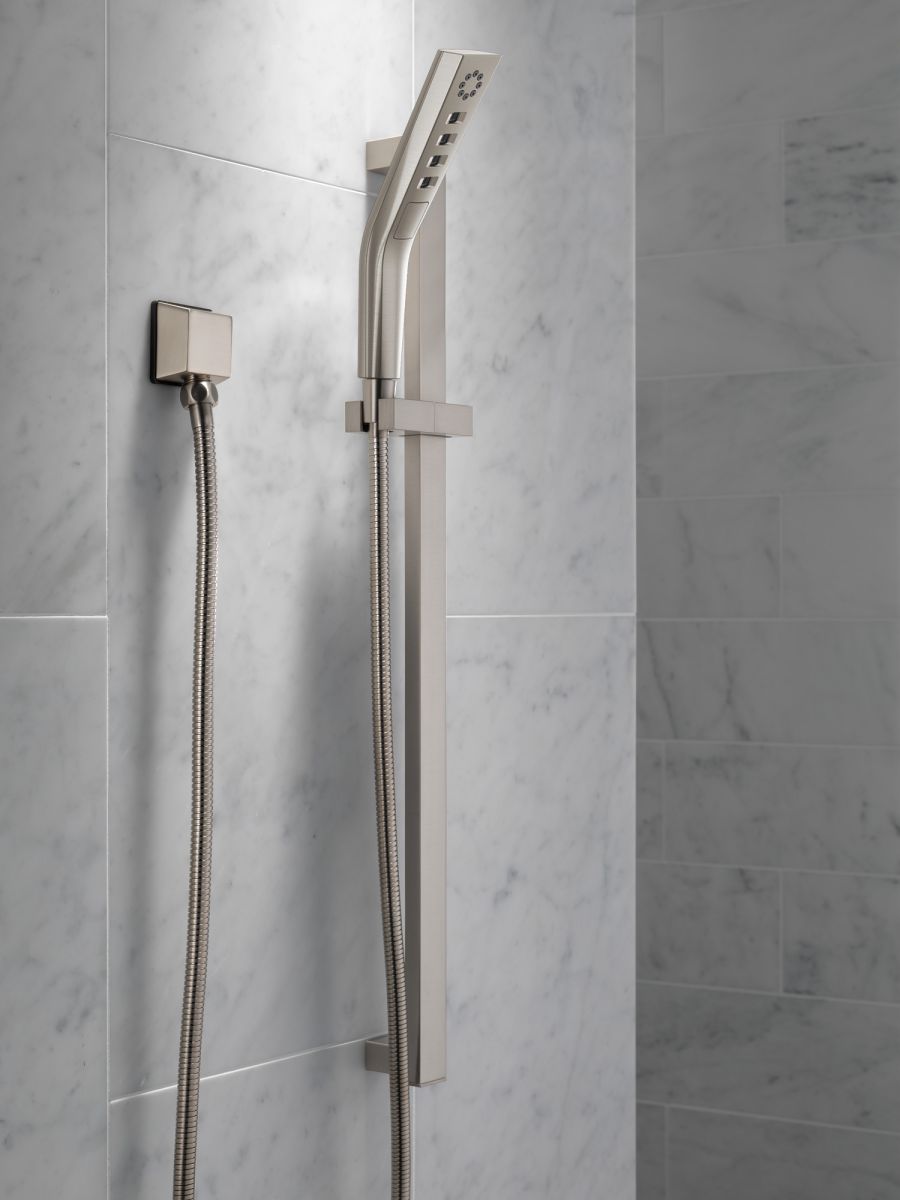 DELTA Universal Showering Components Square Wall Elbow for Hand Shower — Stainless
