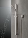 DELTA Universal Showering Components H2OKINETIC 3-Setting Slide Bar Hand Shower — Stainless