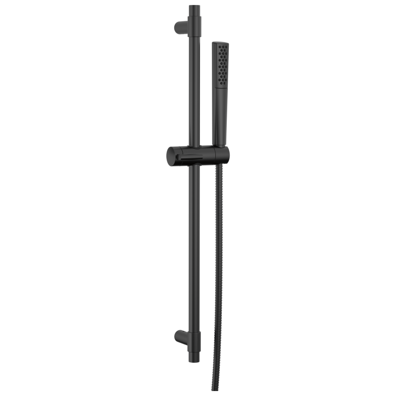 DELTA Universal Showering Components Premium Single-Setting Slide Bar Hand Shower — Matte Black