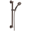DELTA Universal Showering Components ActivTouch 9-Setting Hand Shower with Traditional Slide Bar / Grab Bar — Venetian Bronze