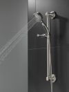 DELTA Universal Showering Components ActivTouch 9-Setting Hand Shower with Traditional Slide Bar / Grab Bar — Stainless