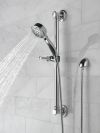 DELTA Universal Showering Components ActivTouch 9-Setting Hand Shower with Traditional Slide Bar / Grab Bar — Chrome