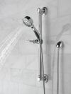 DELTA Universal Showering Components ActivTouch 9-Setting Hand Shower with Traditional Slide Bar / Grab Bar — Chrome