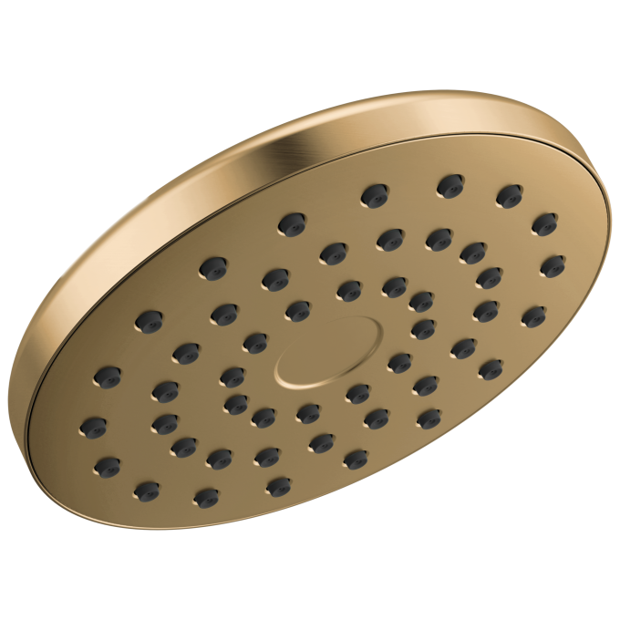 DELTA Universal Showering Components PivotPro Raincan Shower Head — Lumicoat® Champagne Bronze