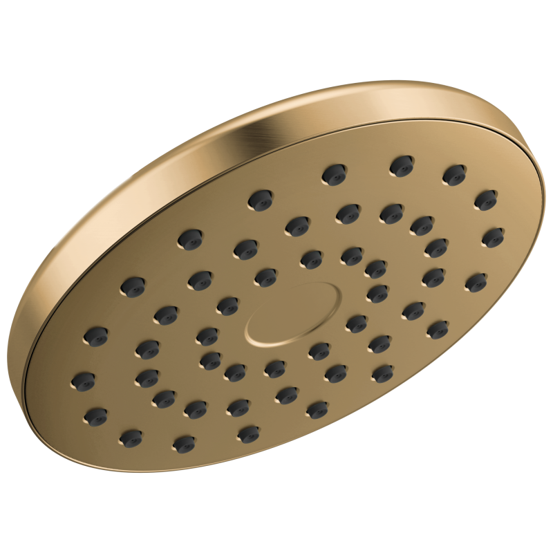 DELTA Universal Showering Components PivotPro Raincan Shower Head — Lumicoat® Champagne Bronze