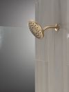 DELTA Universal Showering Components PivotPro Raincan Shower Head — Lumicoat® Champagne Bronze